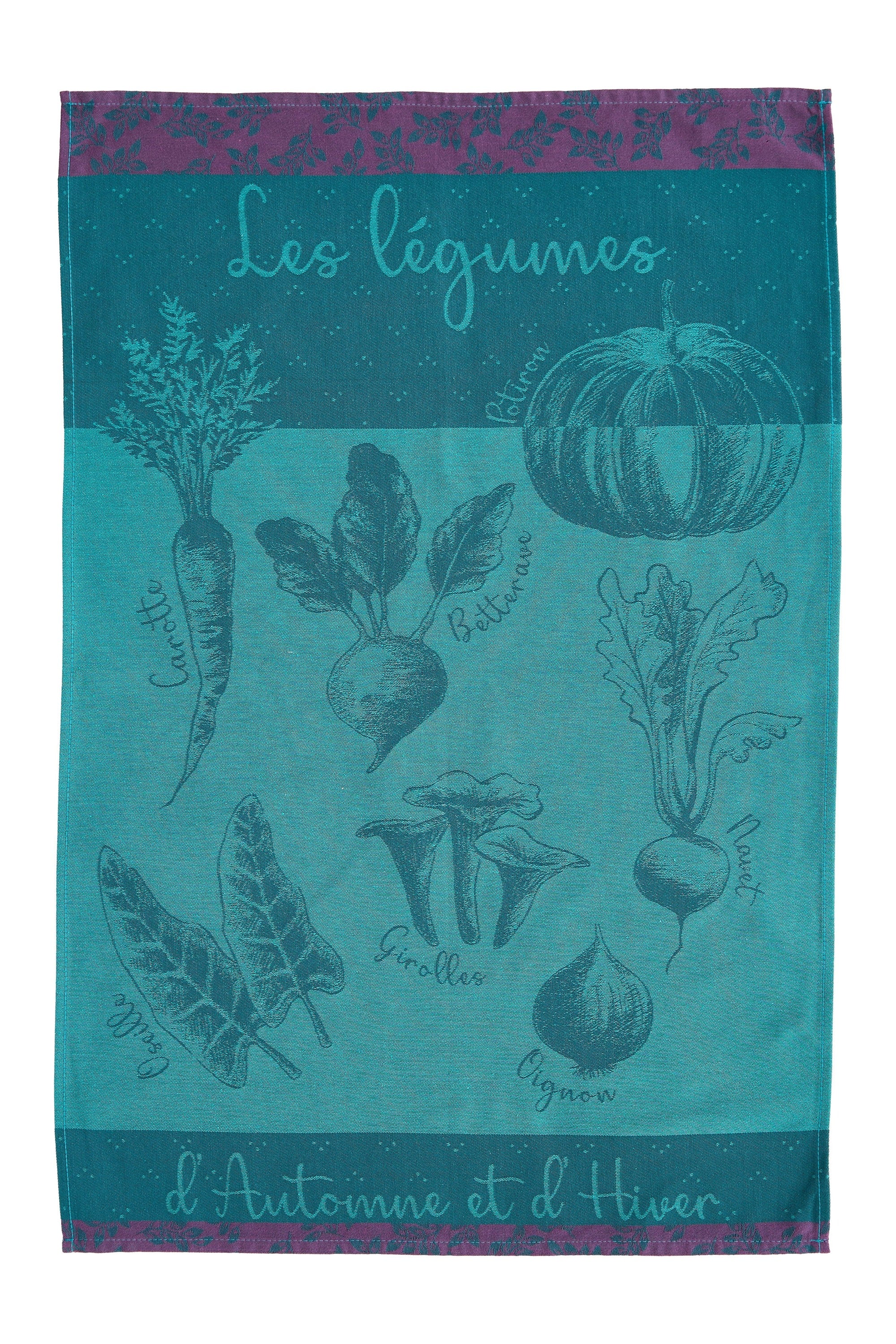 Torchon jacquard Potager d'Hiver – Coucke
