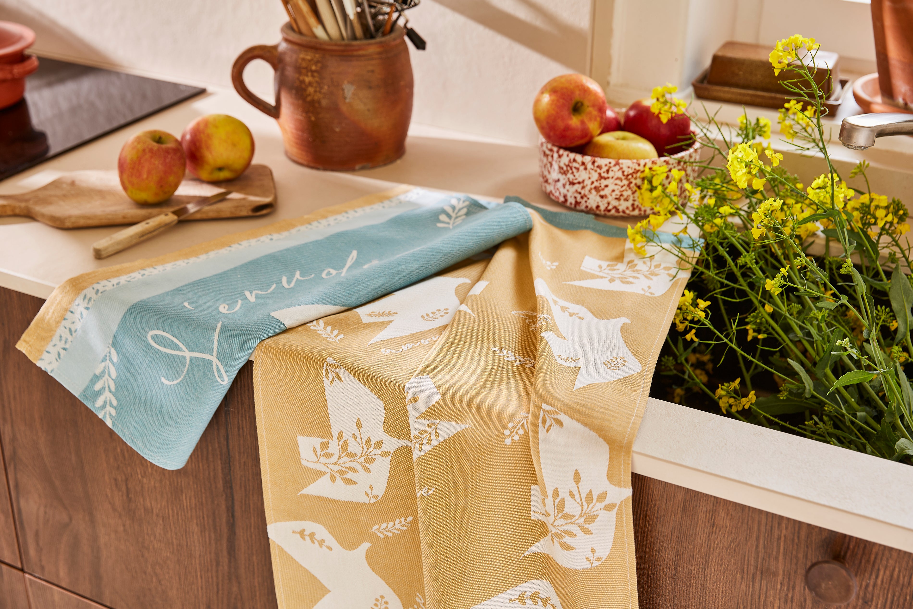 Rectangular Poetic Flight Tea Towel
