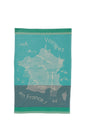 Torchon jacquard Voyager en France – Coucke