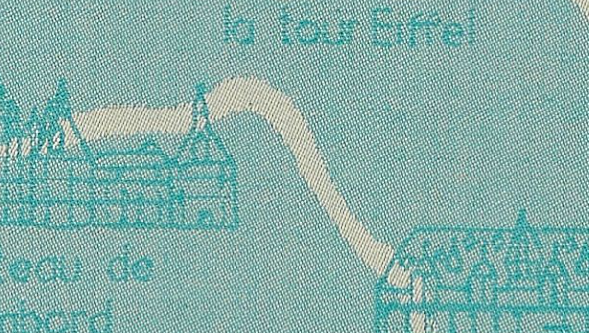 Torchon jacquard Voyager en France