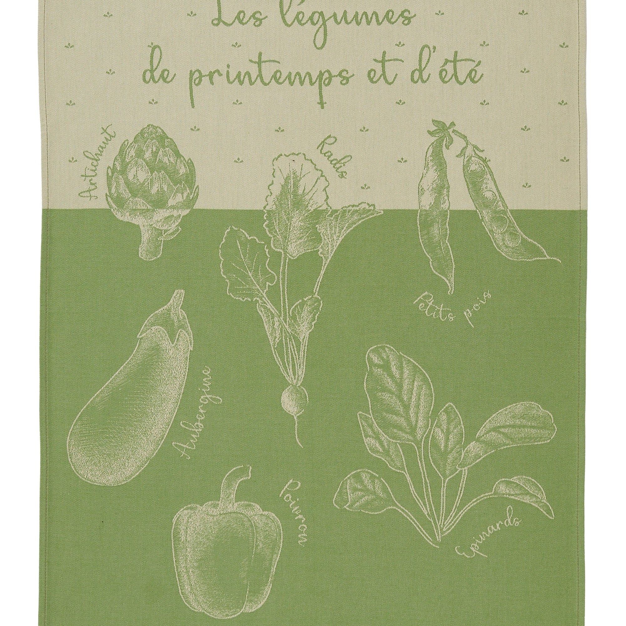 Torchon jacquard Potager d'Eté – Coucke