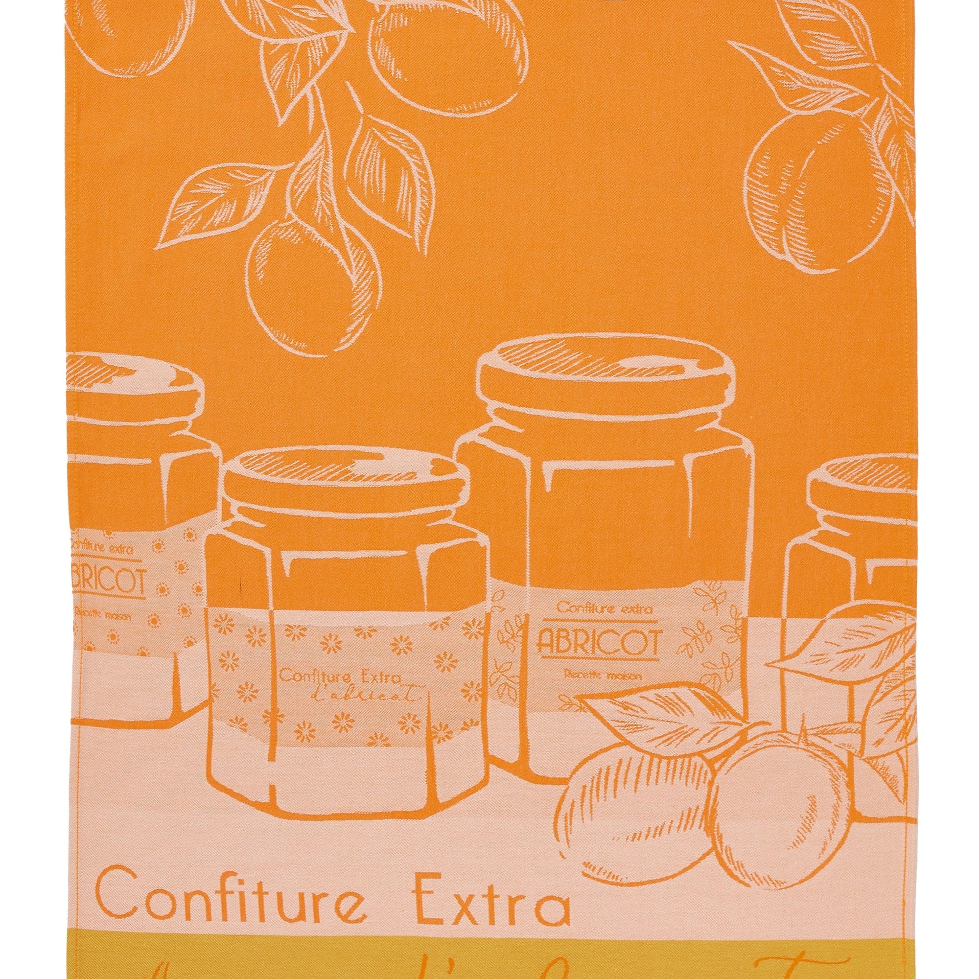 Torchon jacquard Abricots du Verger – Coucke