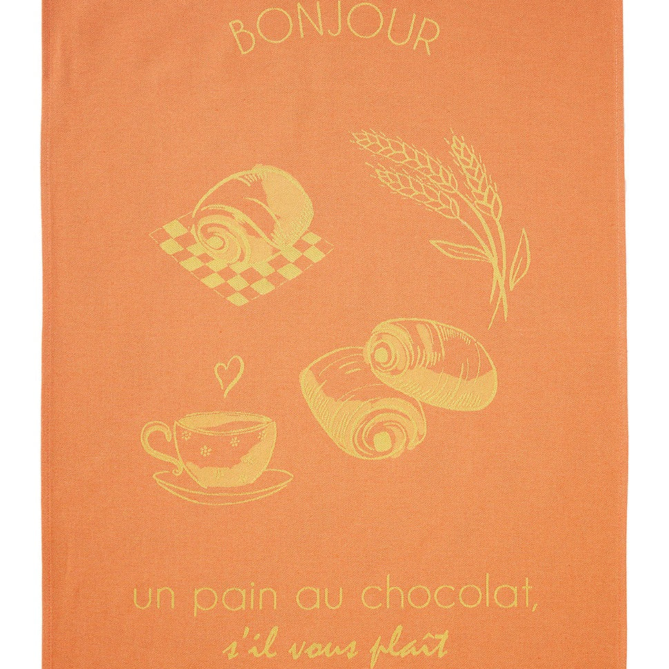 Torchon jacquard Le Pain au Chocolat – Coucke