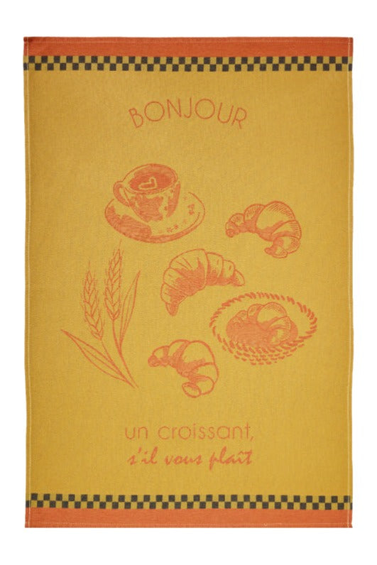 Torchon jacquard Le Croissant – Coucke