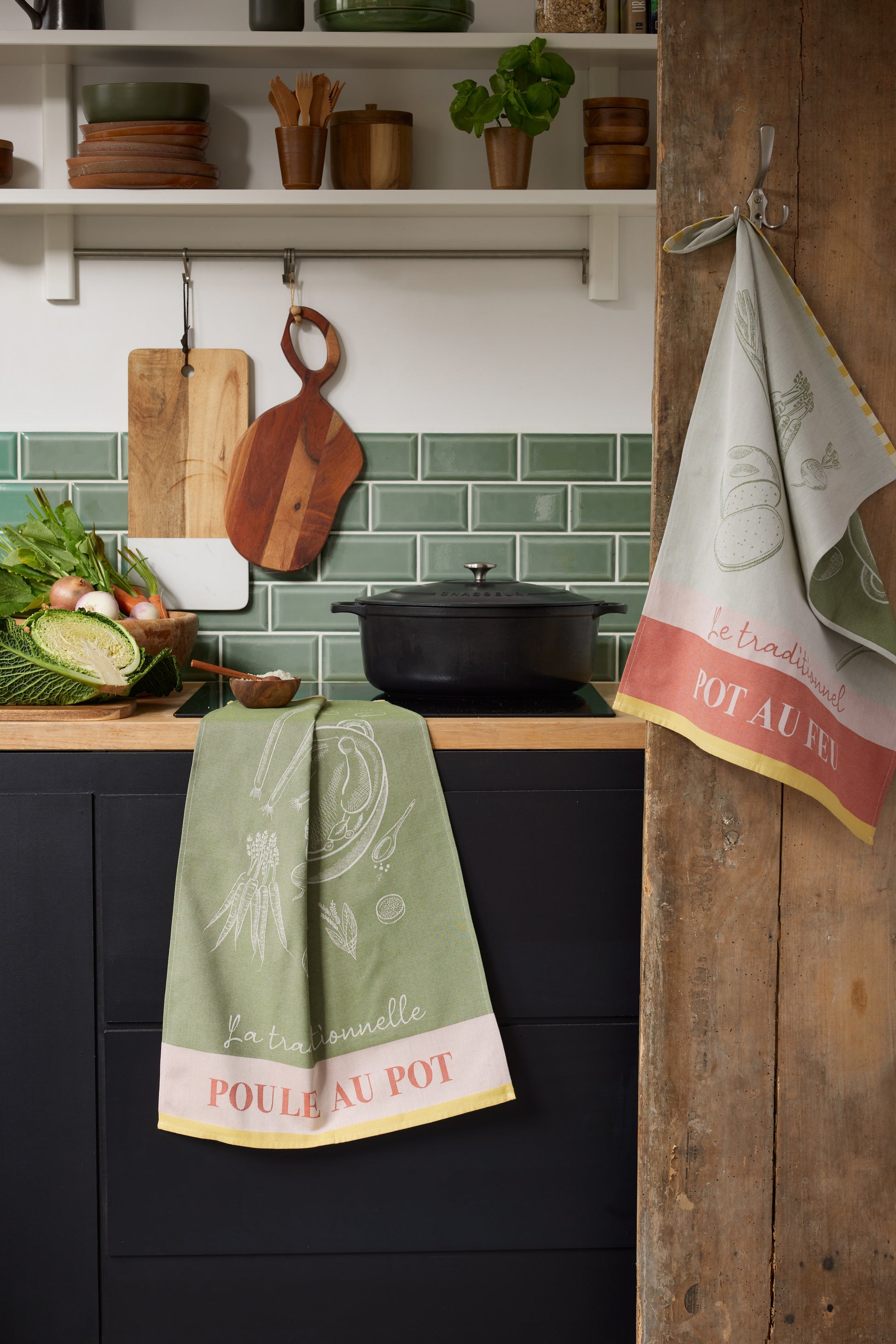 Rectangular The Art of Pot-au-feu Tea Towel