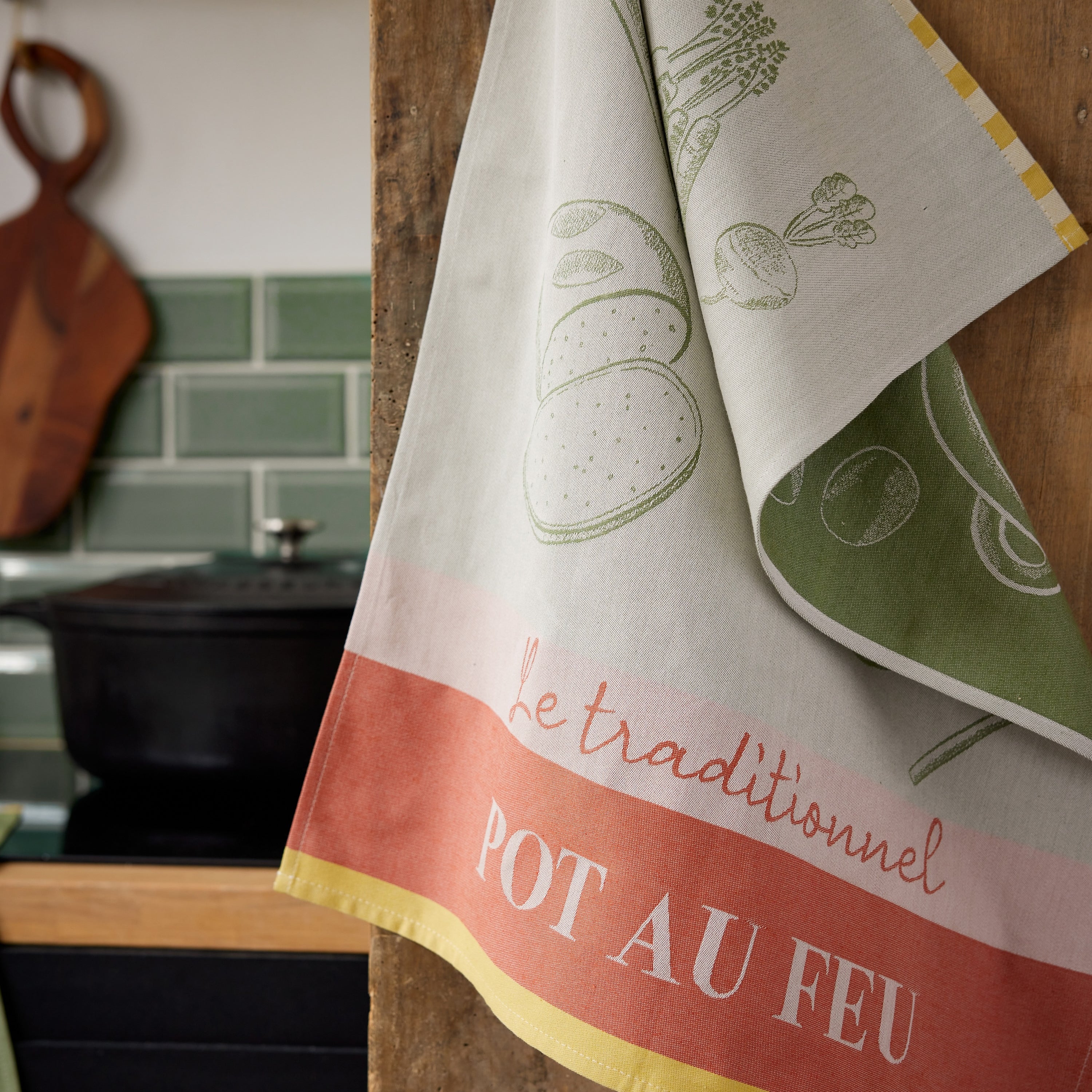 Rectangular The Art of Pot-au-feu Tea Towel