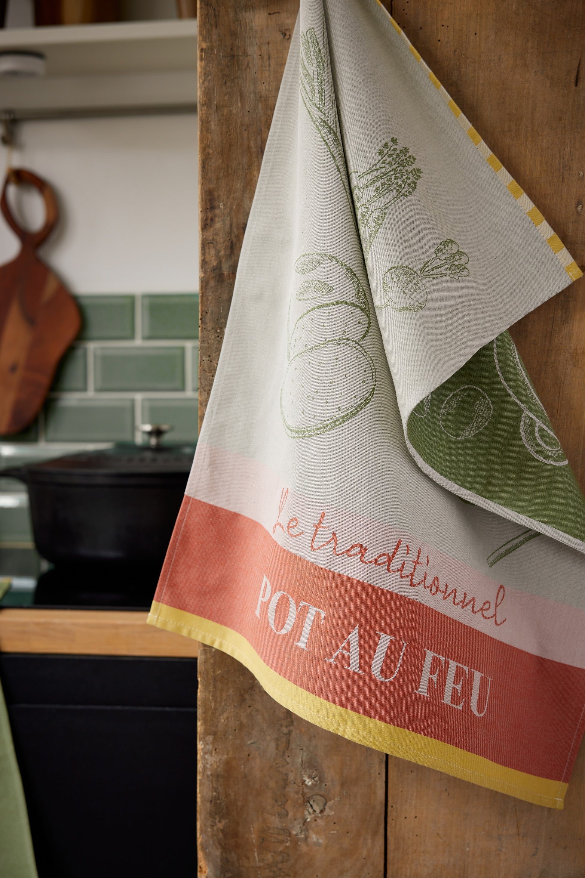 Rectangular The Art of Pot-au-feu Tea Towel