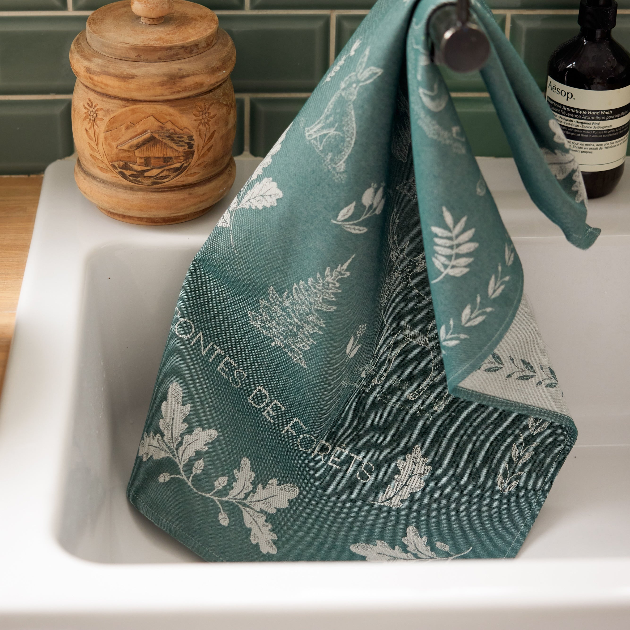 Rectangular Forest Tale Dish Towel