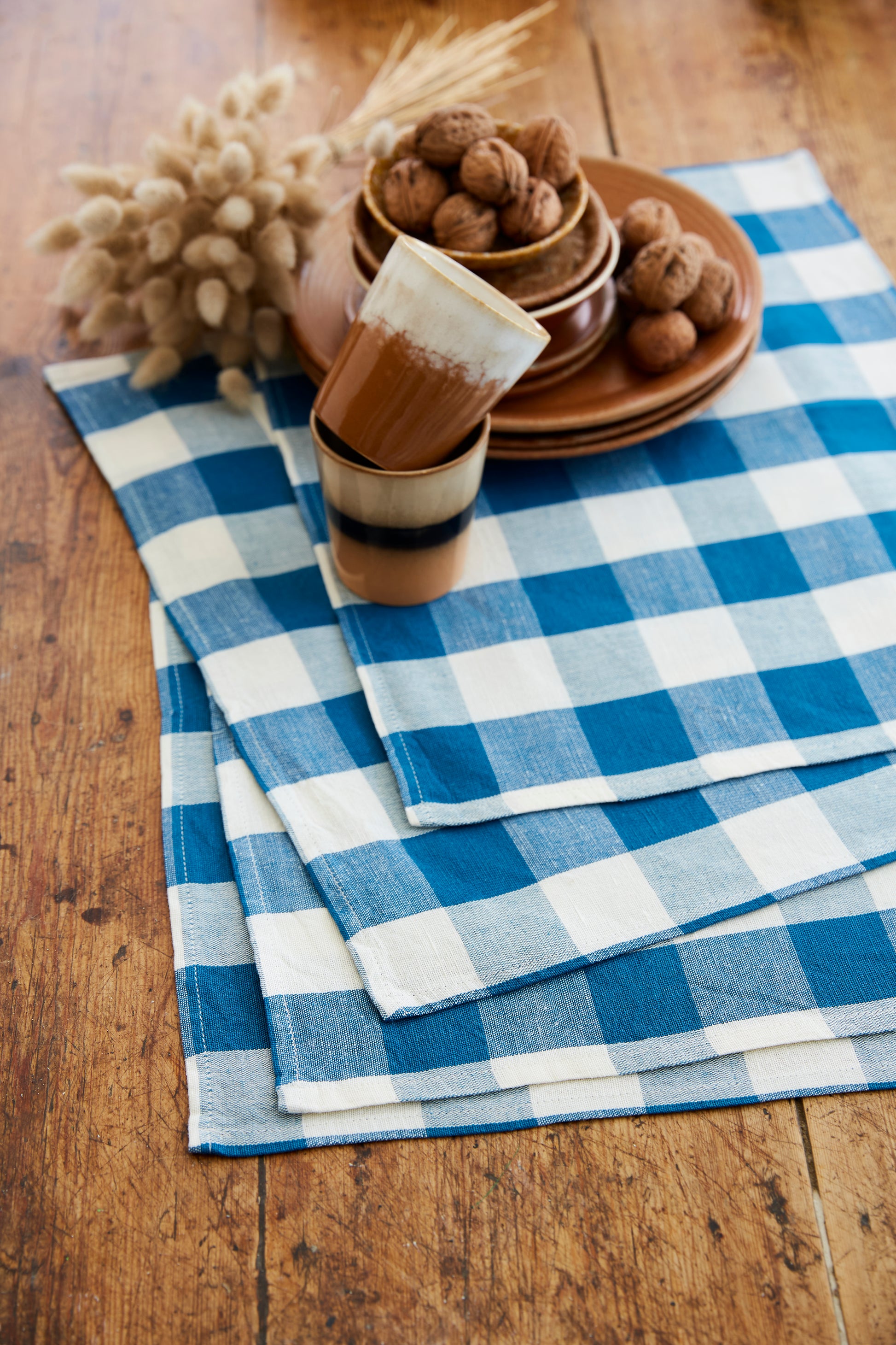 Emile Blue Rectangular Placemats