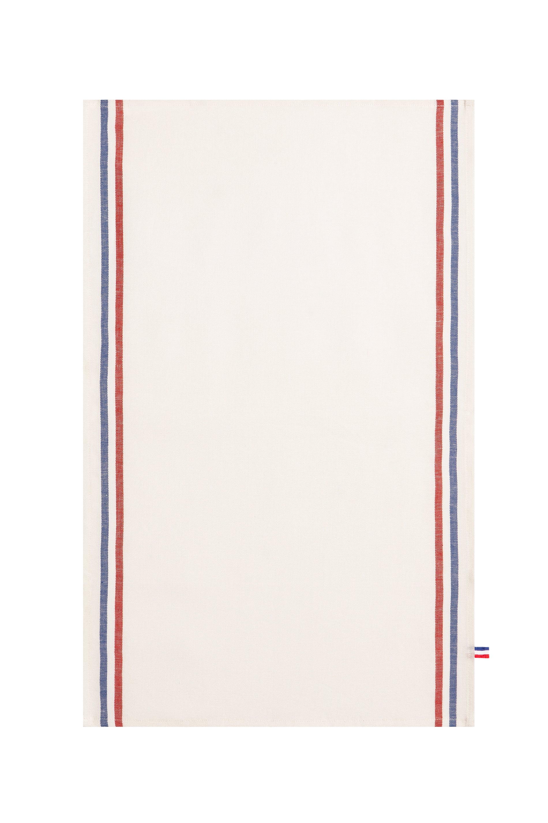 Torchon tissage lin Tricolore