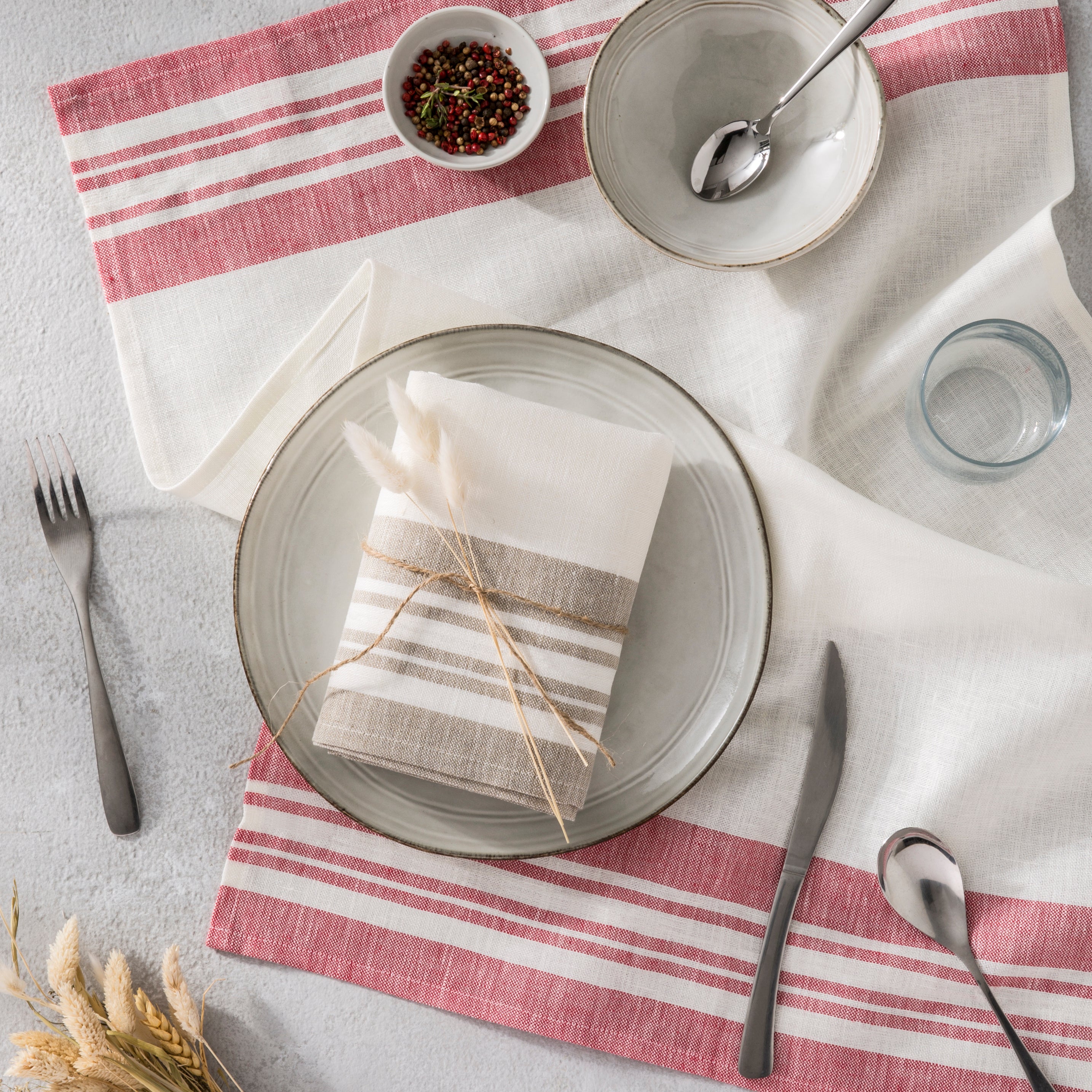 Alabaster Rectangular Tea Towel