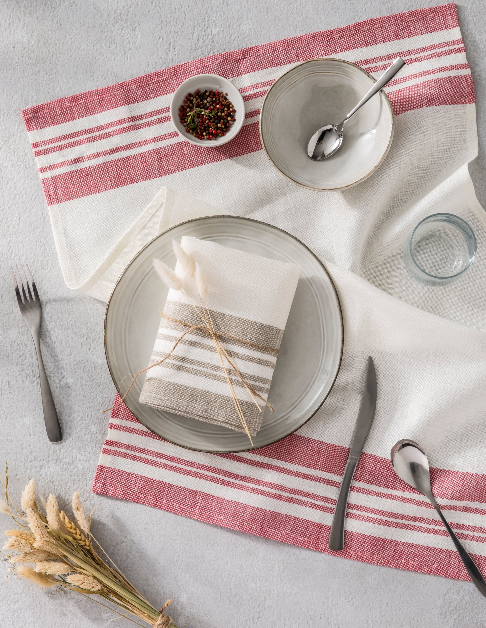 Alabaster Rectangular Tea Towel