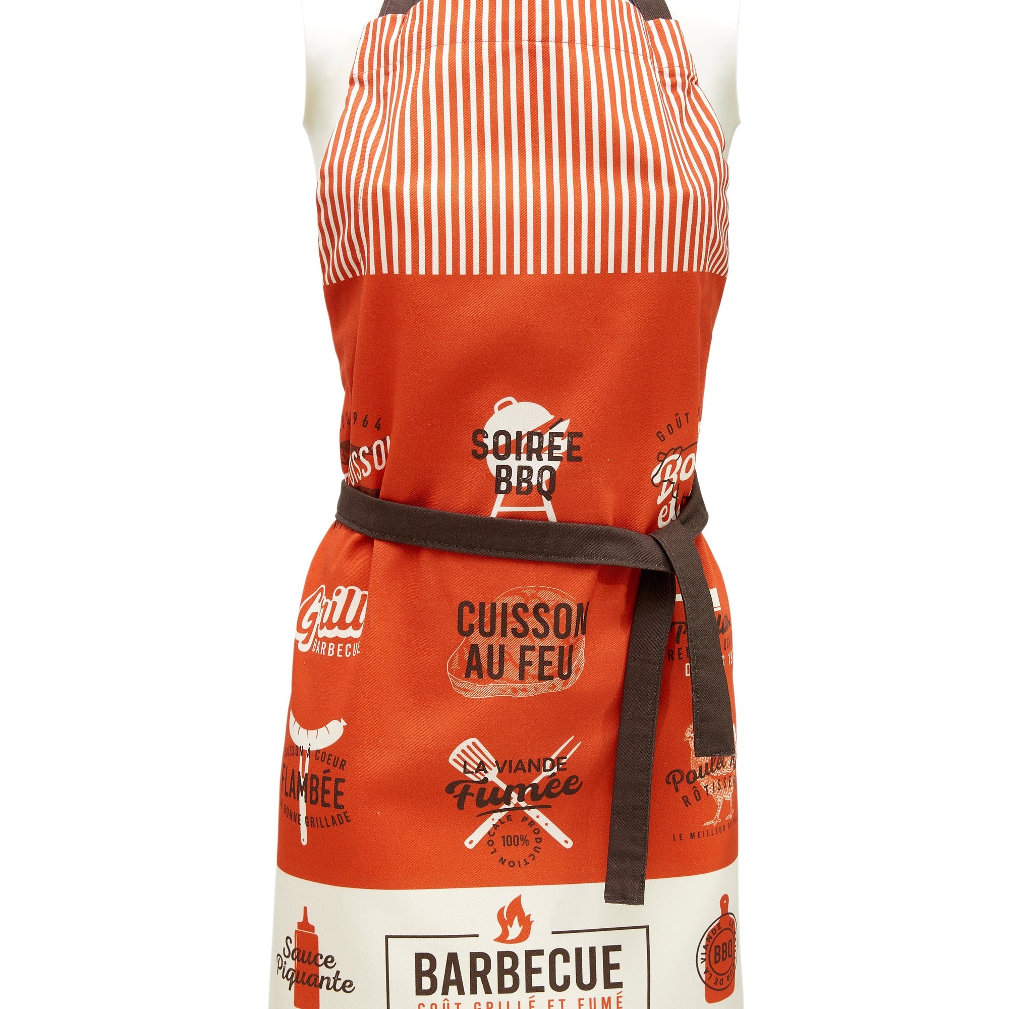 Tablier coton imprimé Grillades – Coucke