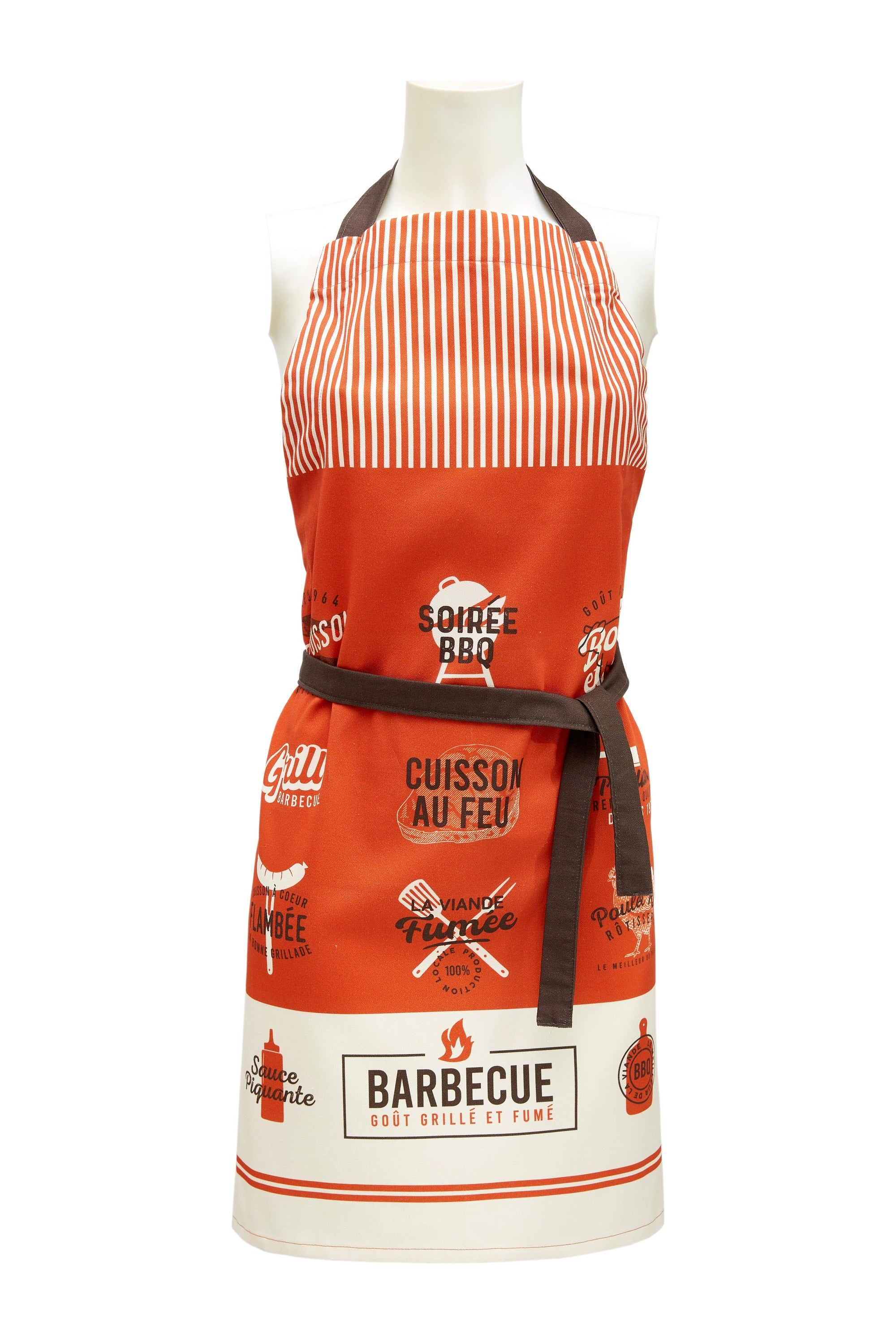 Tablier coton imprimé Grillades – Coucke