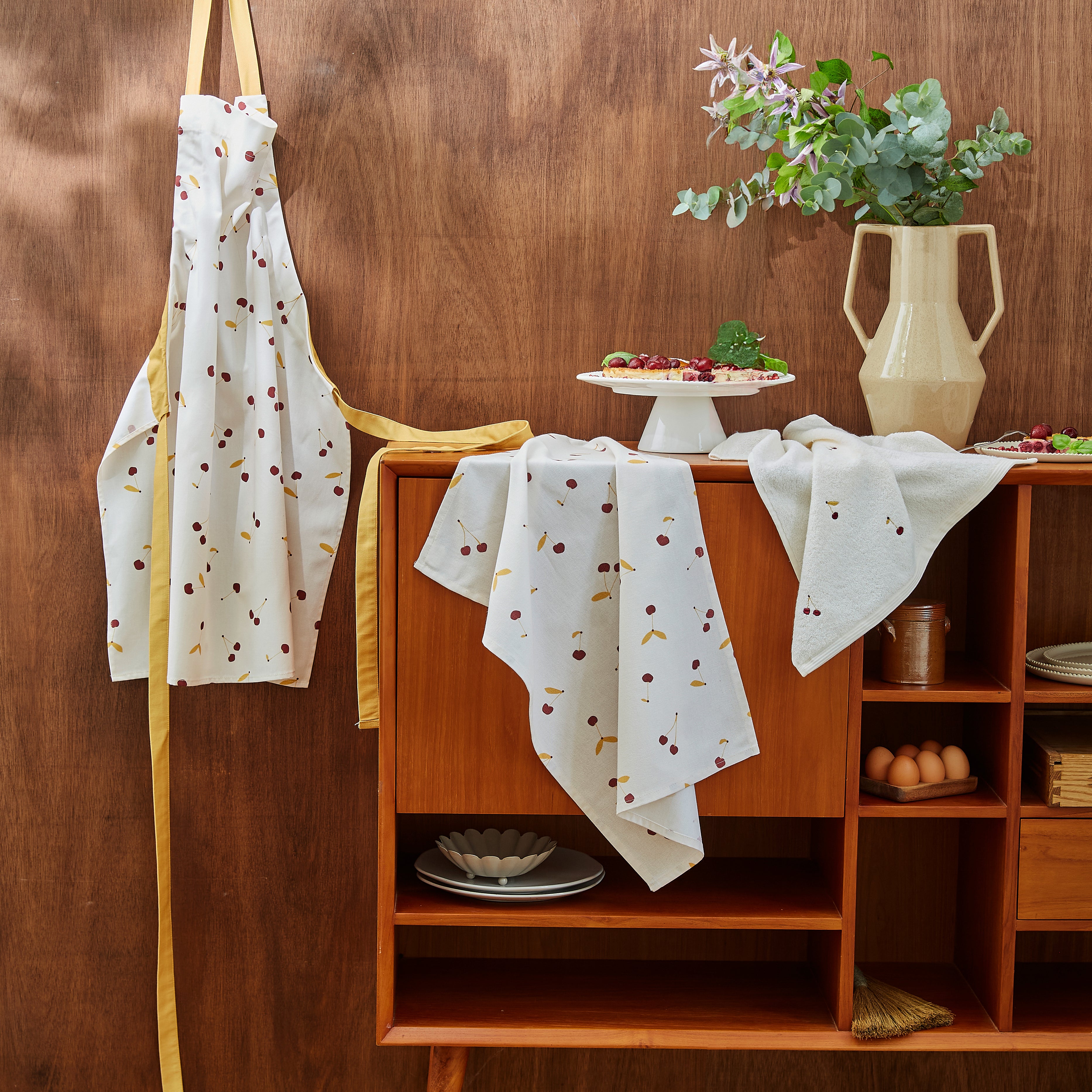 Cherry Dish Towel Rectangular