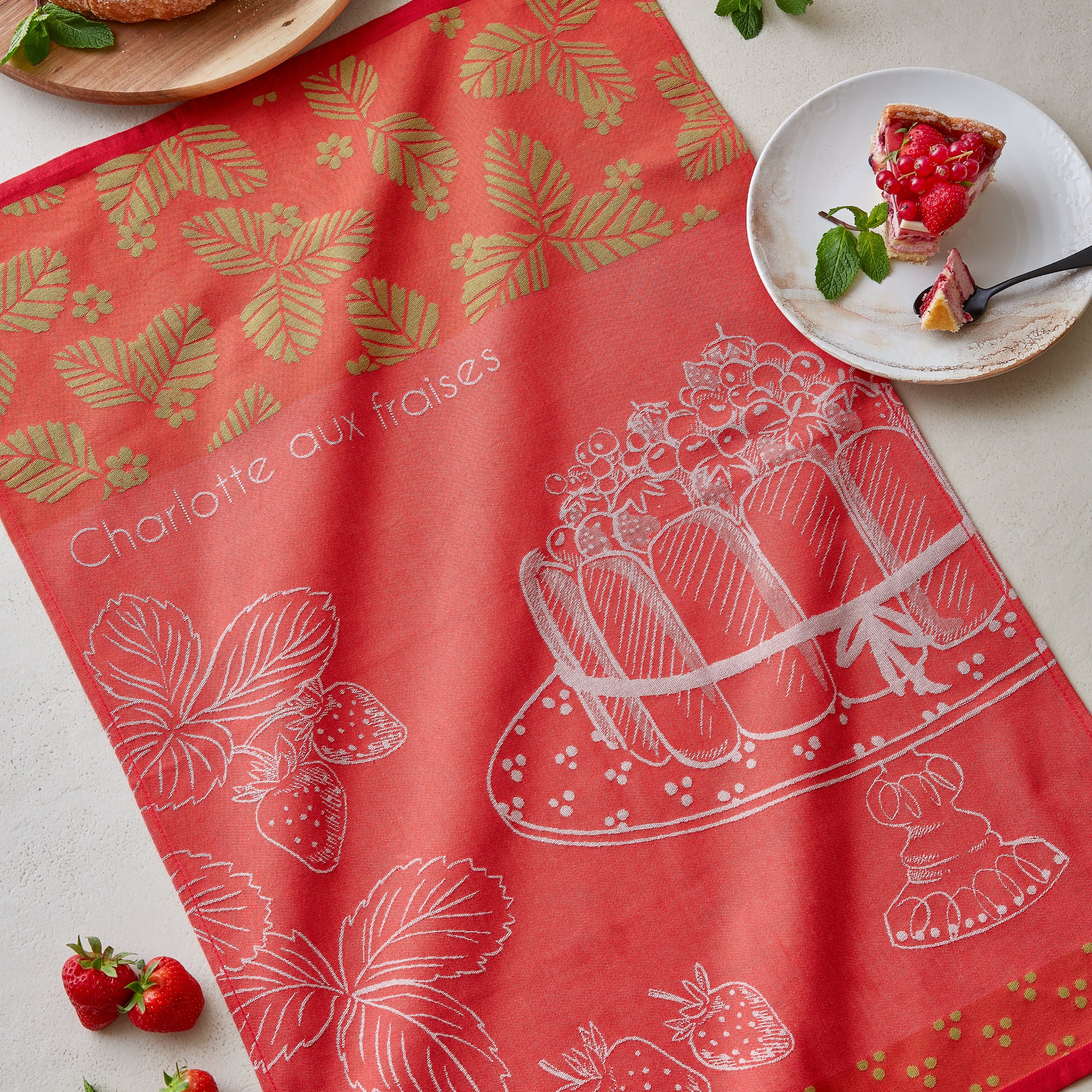 Torchon Charlotte aux Fraises