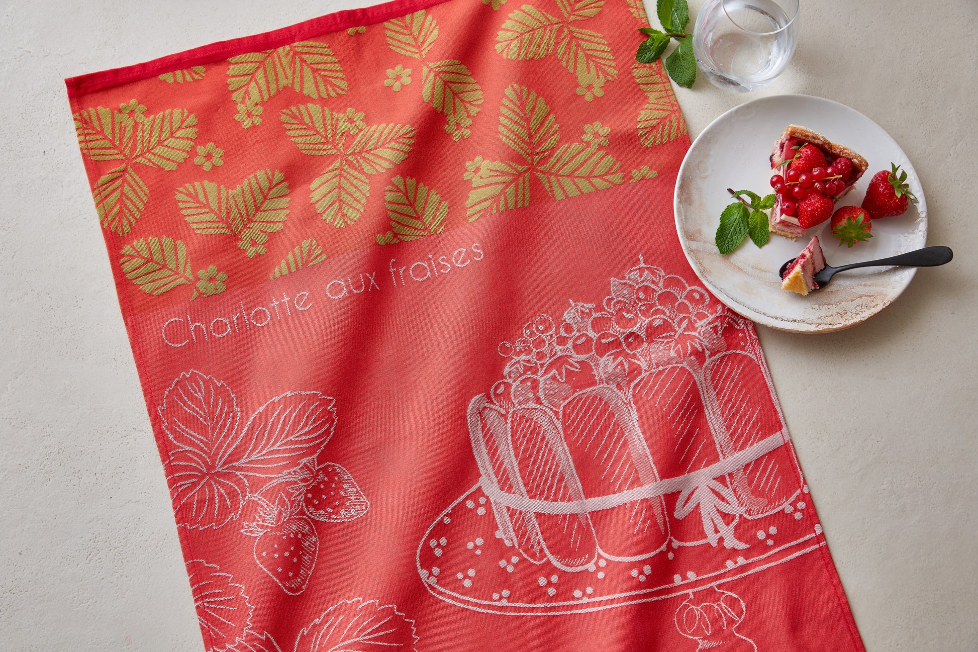 Torchon Charlotte aux Fraises