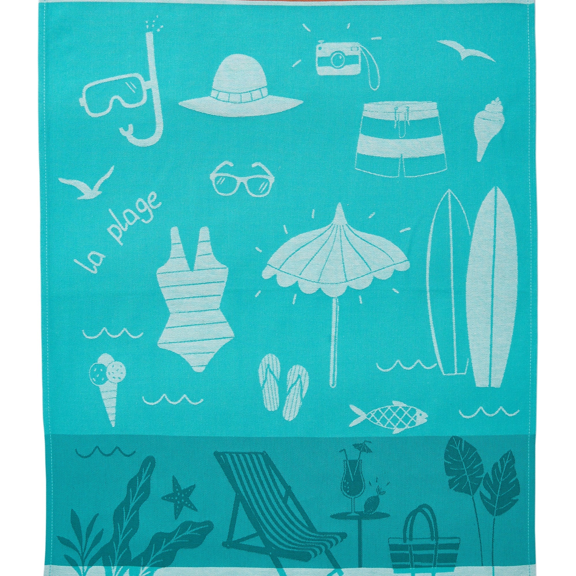 Torchon jacquard A La Plage – Coucke