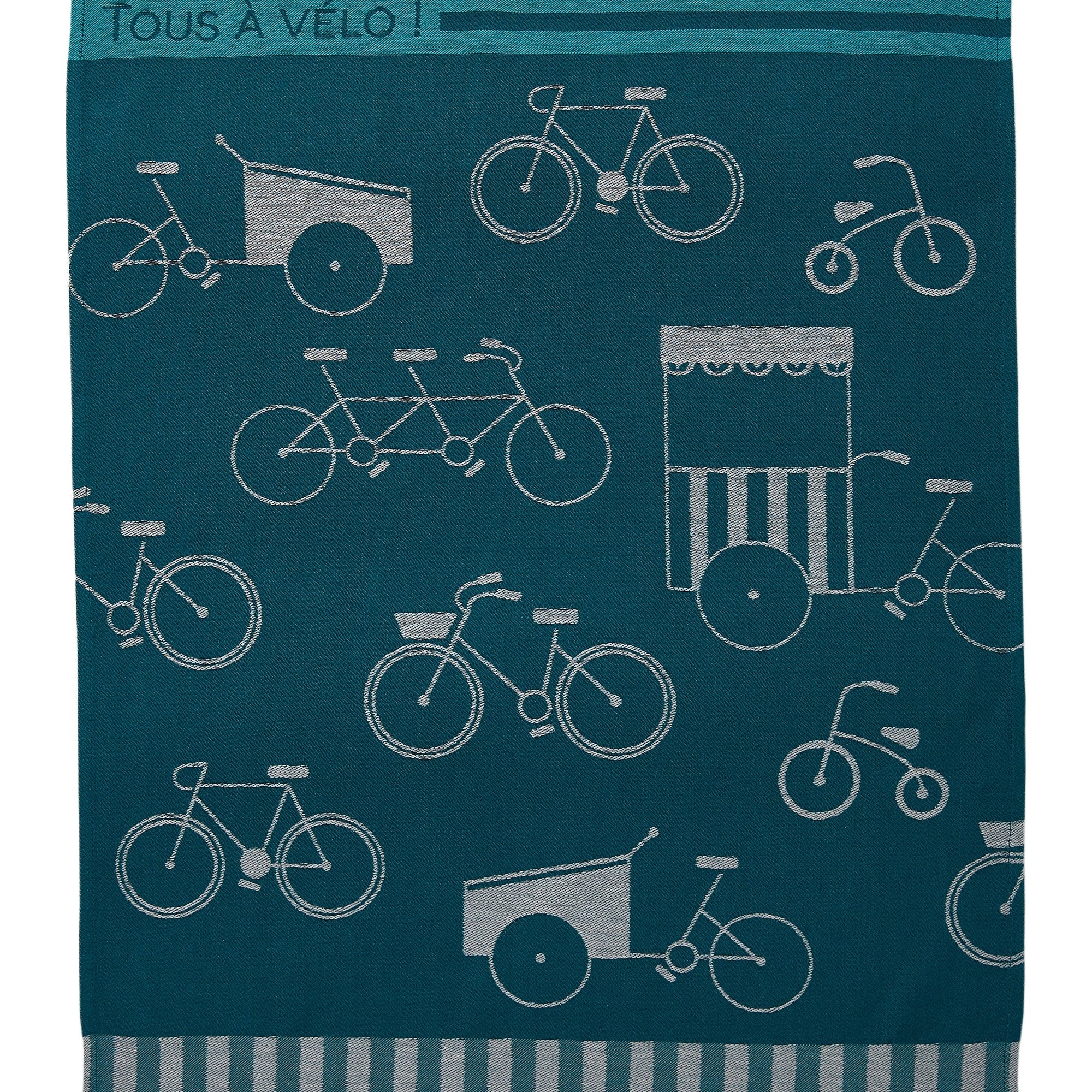 Torchon jacquard Tous à Vélo – Coucke