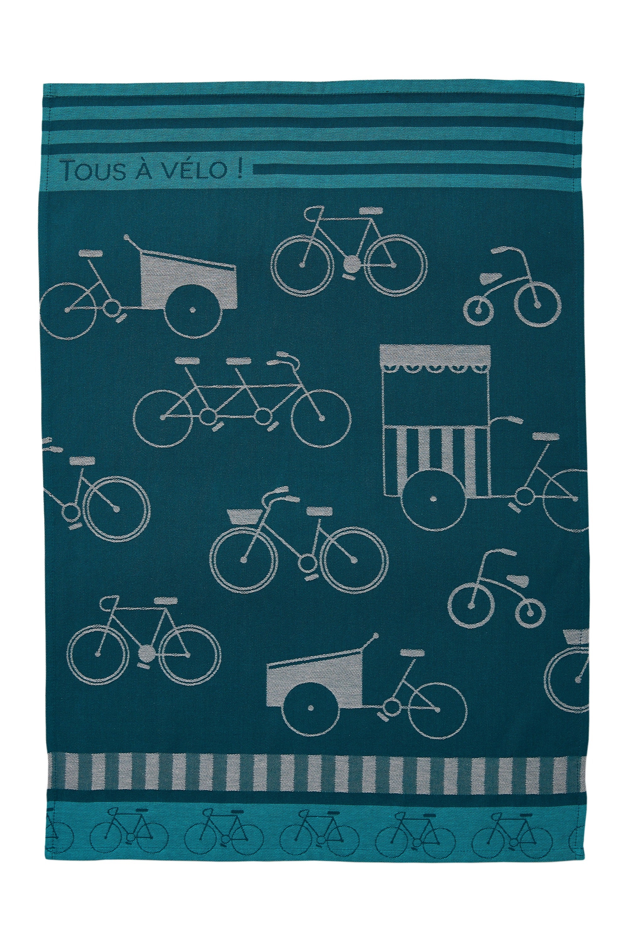 Torchon jacquard Tous à Vélo – Coucke