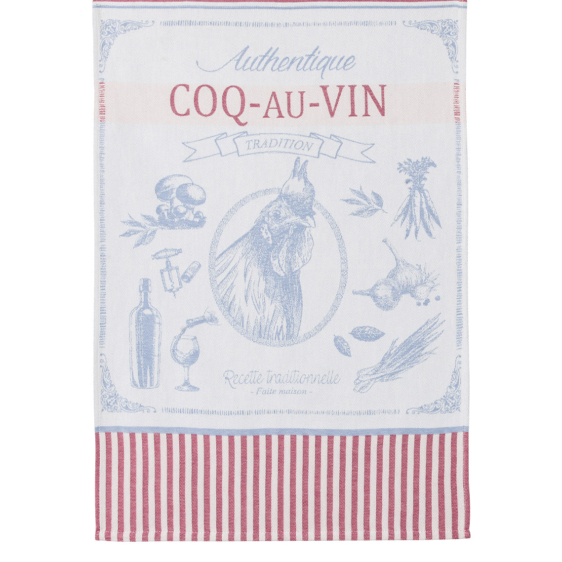 Coq au Vin Rectangular Tea Towel
