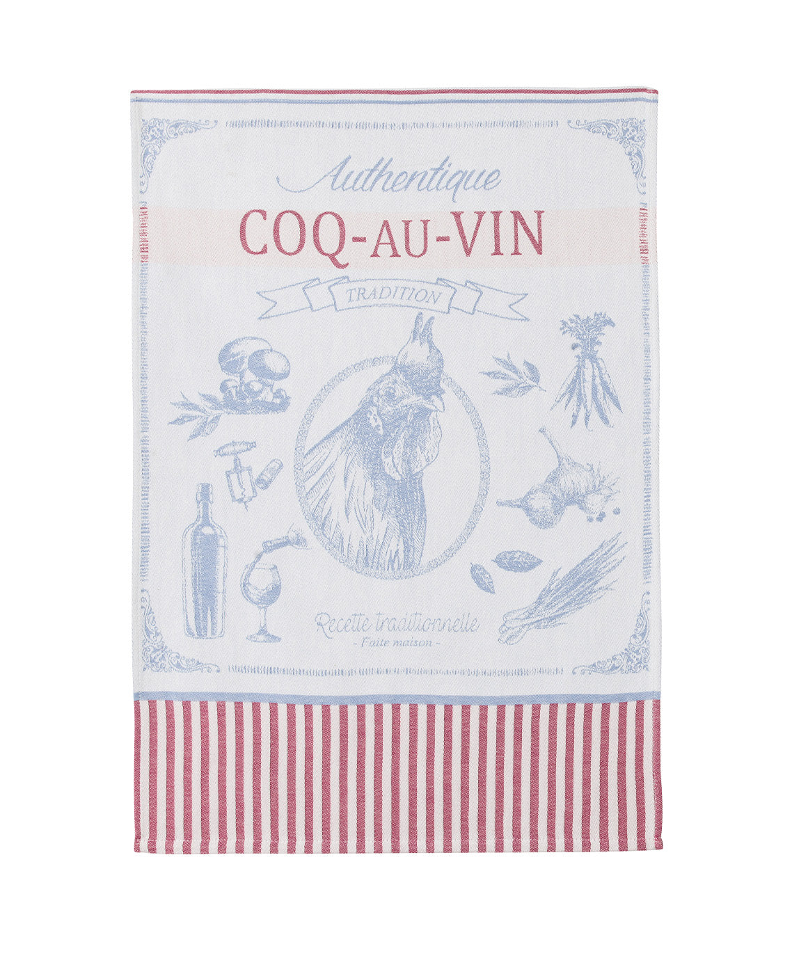 Coq au Vin Rectangular Tea Towel