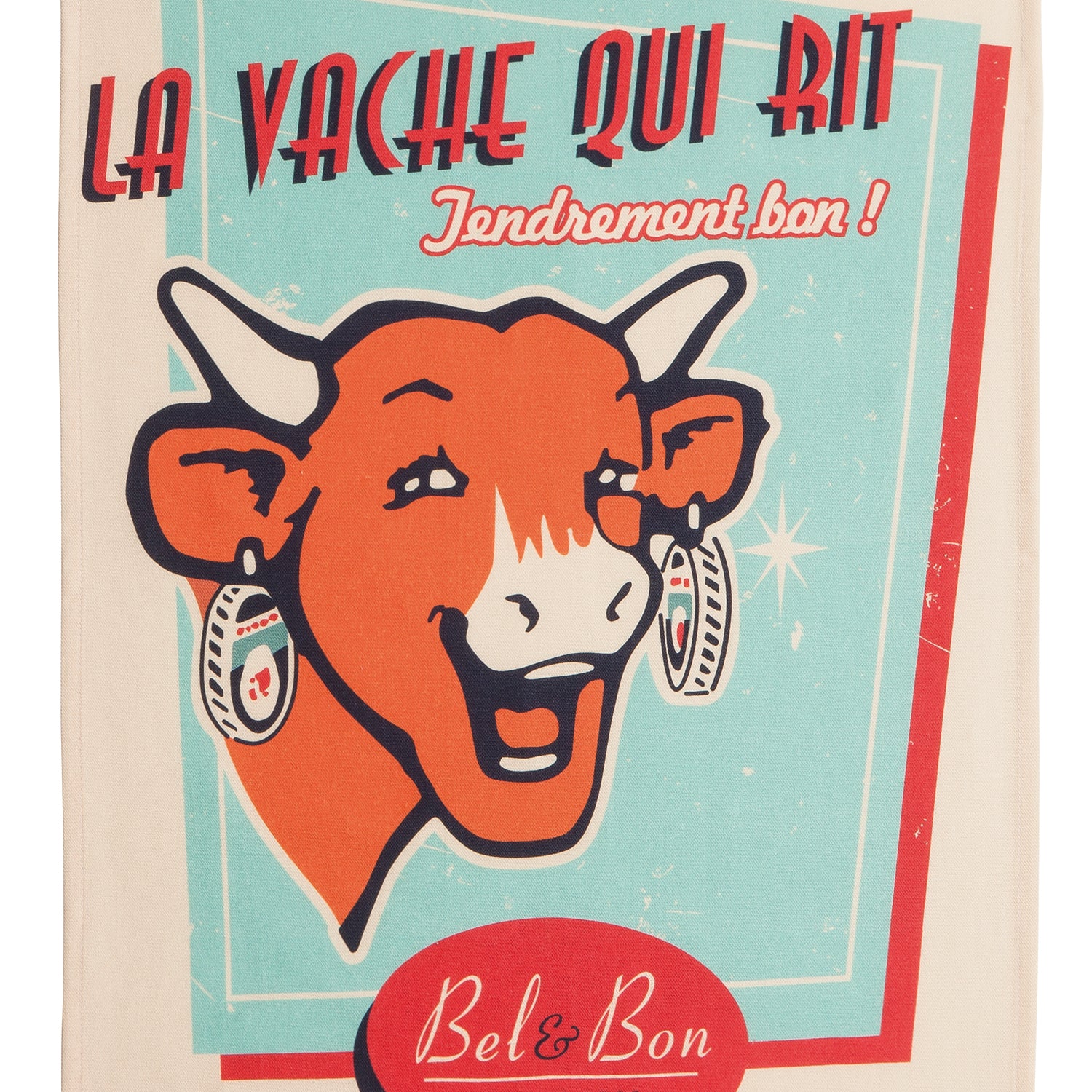 Retro Vanilla Rectangular Dish Towel
