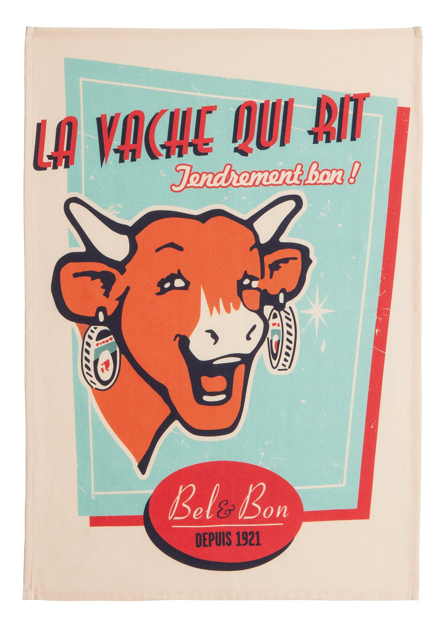 Retro Vanilla Rectangular Dish Towel