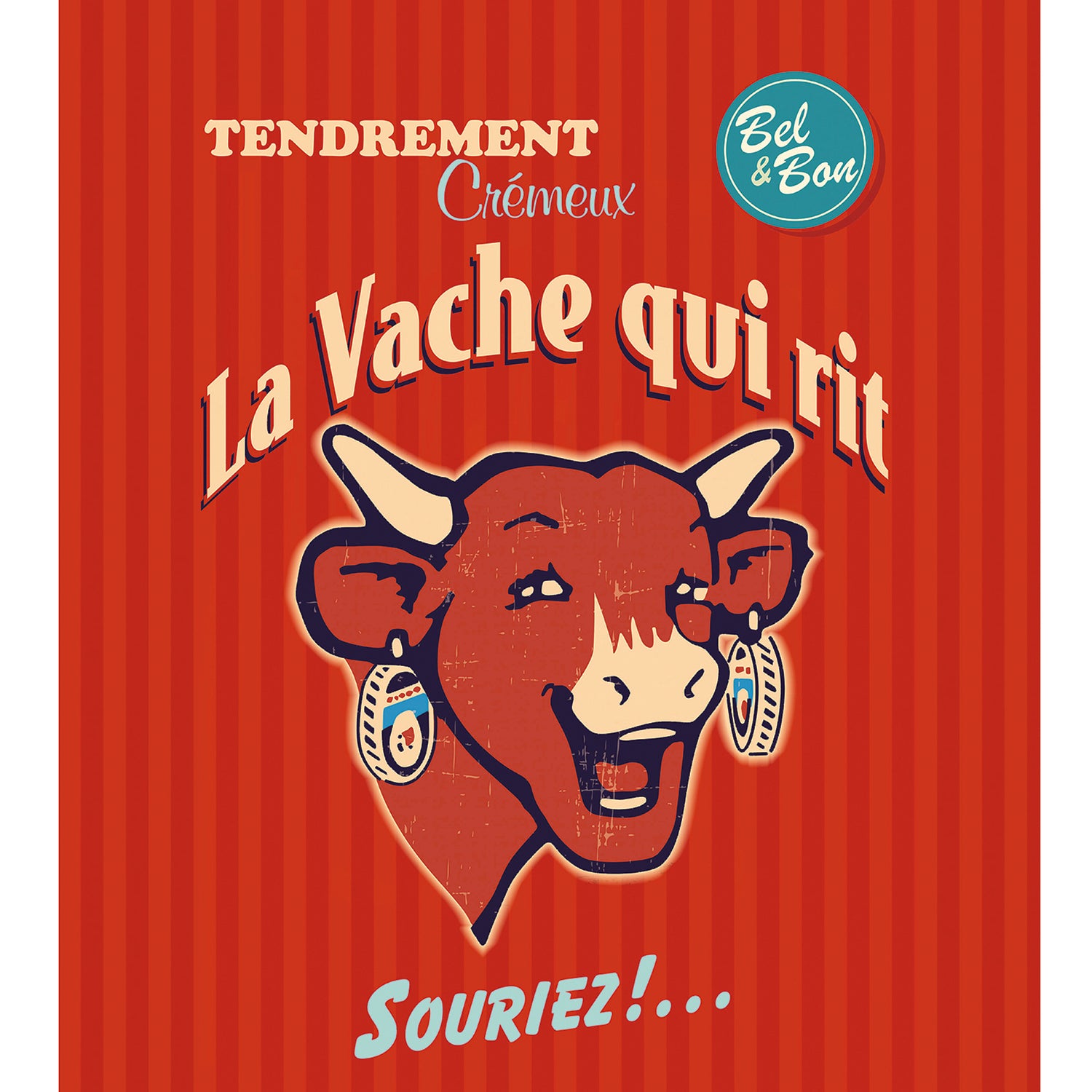 Rectangular Retro Red Dish Towel