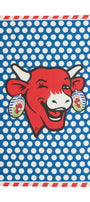 Torchon coton imprimé La Vache Qui Rit ® Pop Bleu – Coucke