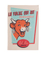 Torchon coton imprimé La Vache Qui Rit ® Rétro Vanille & Rouge (Lot de 2) – Coucke