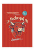 Torchon coton imprimé La Vache Qui Rit ® Rétro Rouge et Bleu (Lot de 2) – Coucke