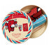 Coffret Lot de 2 torchons coton imprimé La Vache Qui Rit ® Rétro Vanille & Rouge – Coucke
