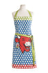 Tablier coton imprimé La Vache Qui Rit ® Pop Bleu – Coucke