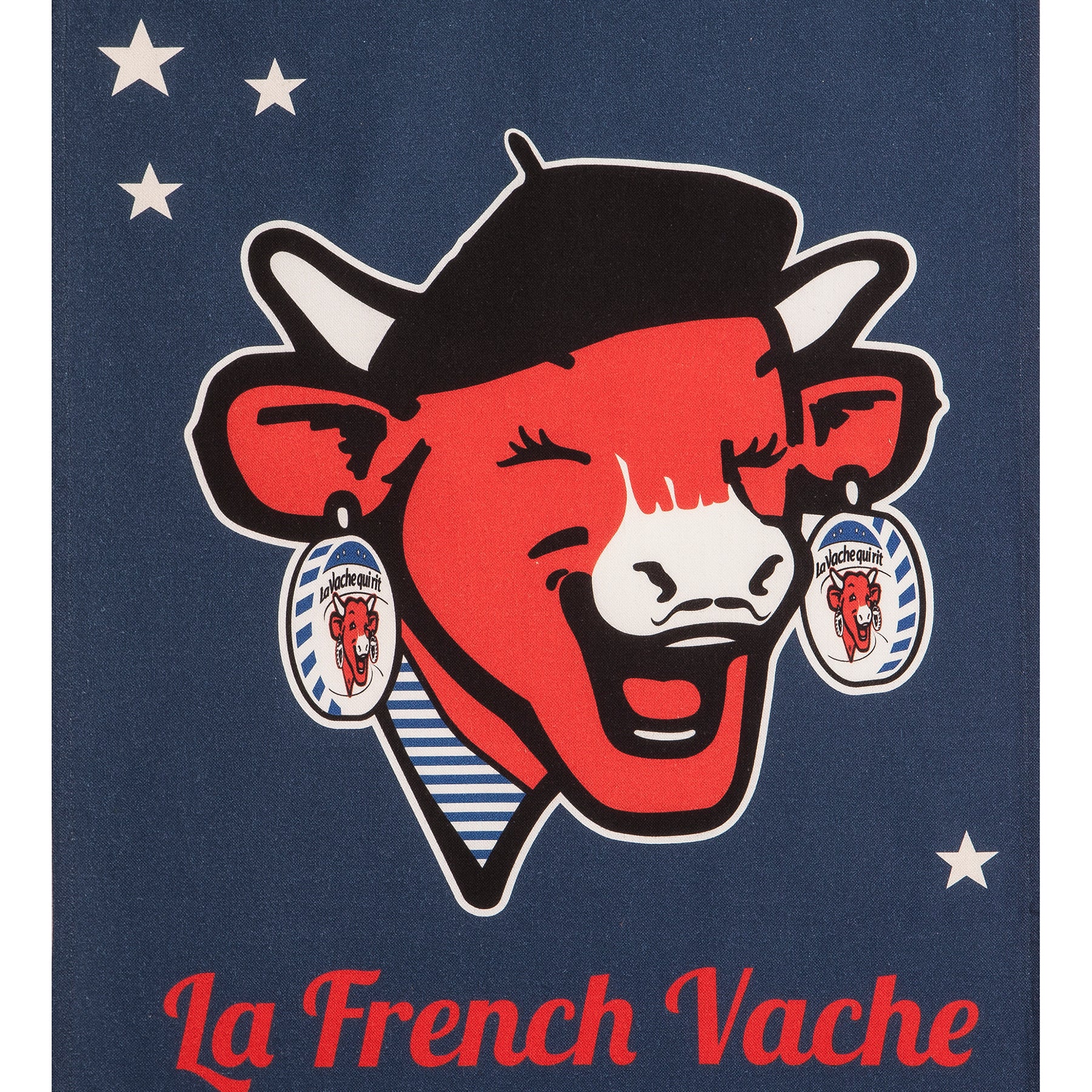 French Vache Rectangular Tea Towel