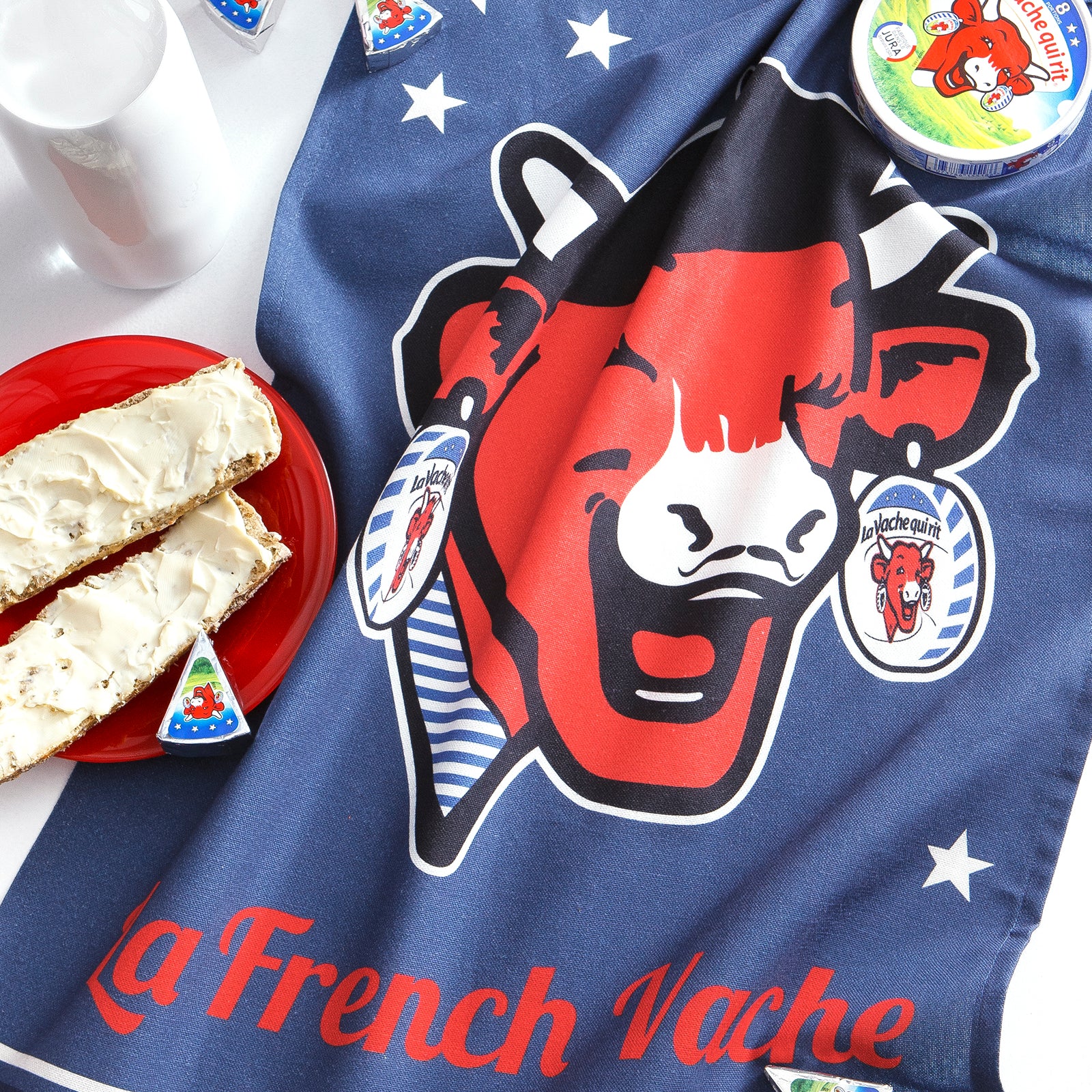 French Vache Rectangular Tea Towel