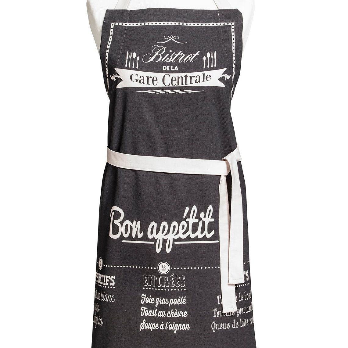 Tablier coton imprimé Bon Appétit – Coucke