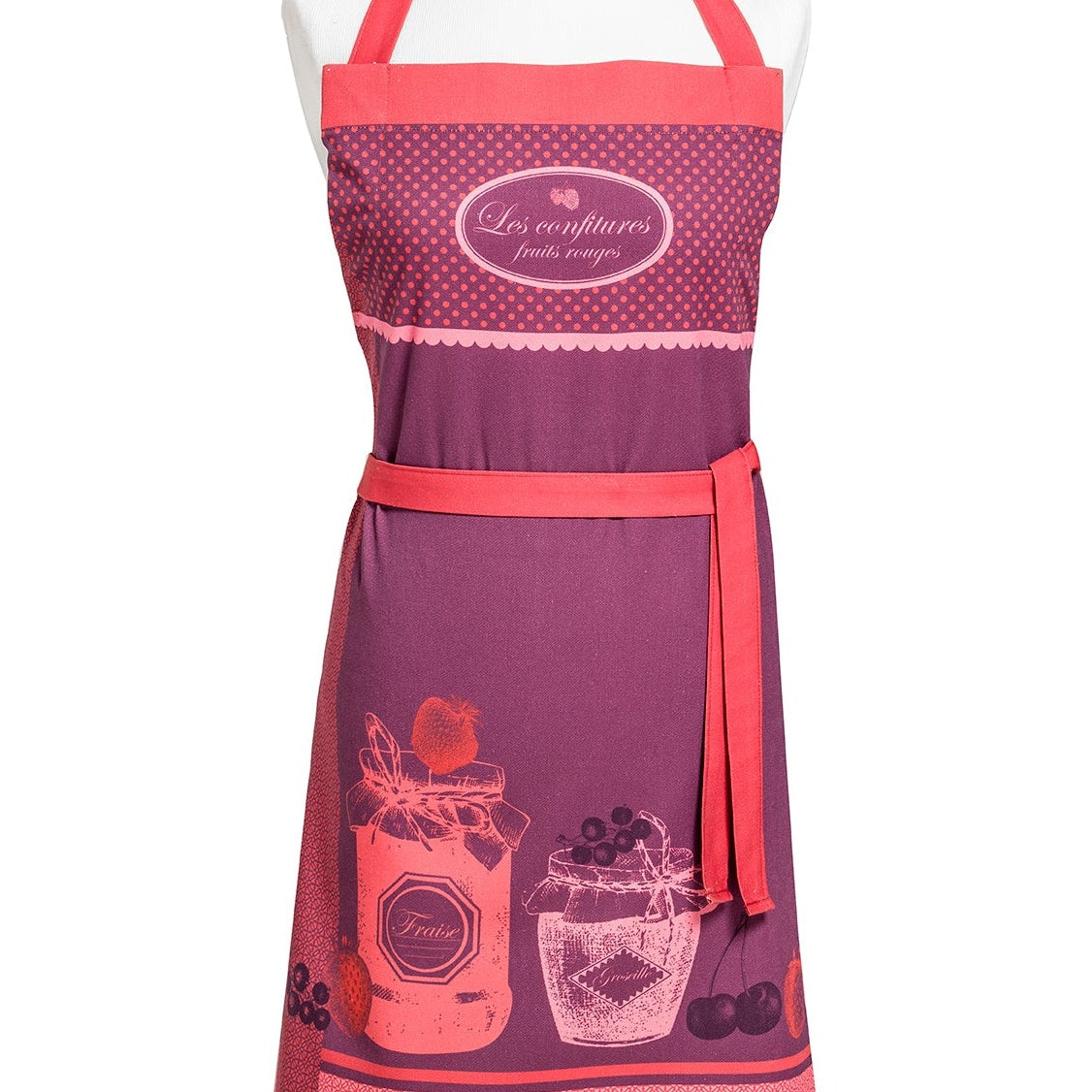 Tablier coton imprimé Confitures Fruits – Coucke