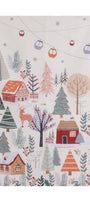 Torchon métis coton & lin imprimé Forêt de Noël – Coucke