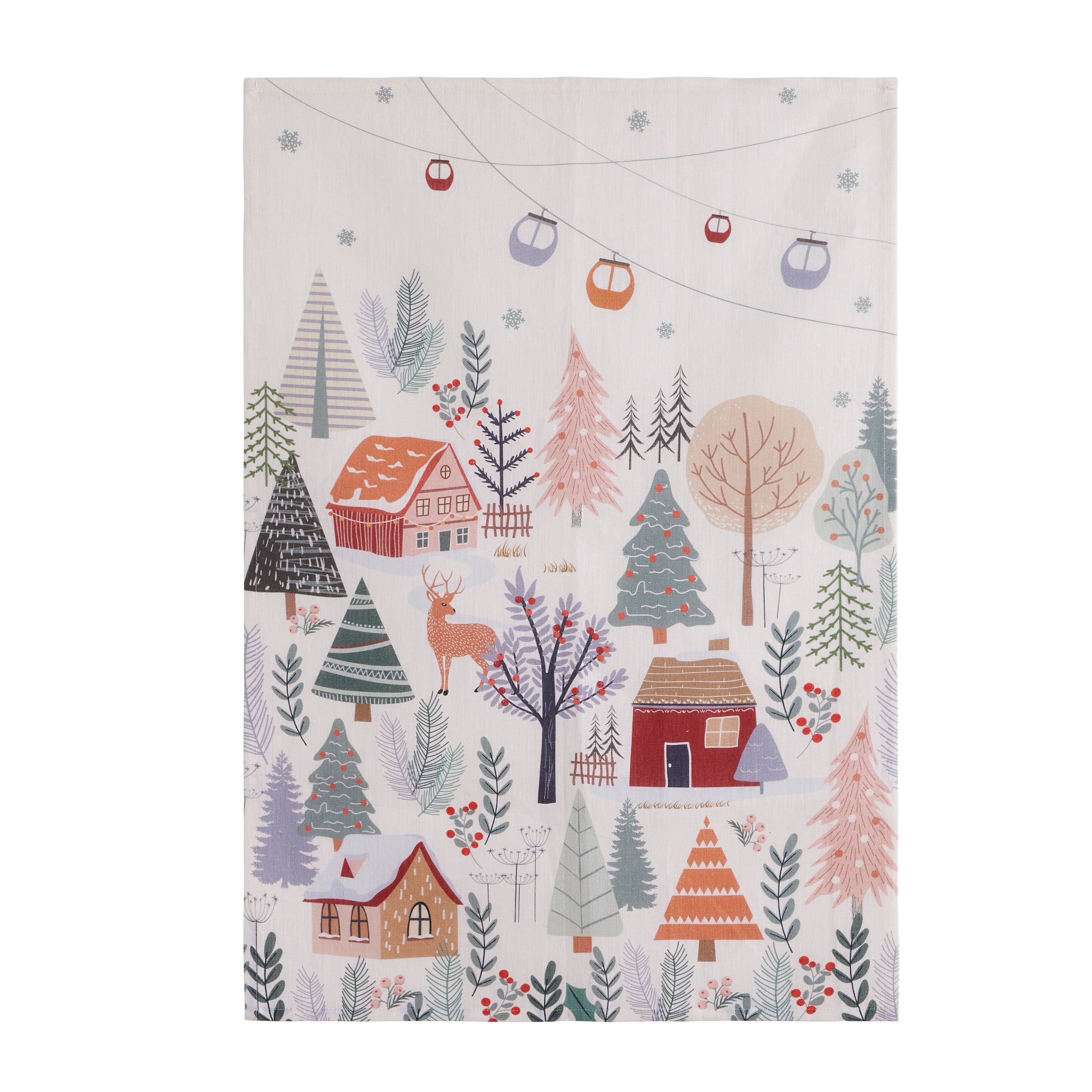 Torchon Forêt de Noël