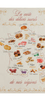Torchon métis coton & lin imprimé Carte Gourmande – Coucke