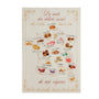 Torchon métis coton & lin imprimé Carte Gourmande – Coucke