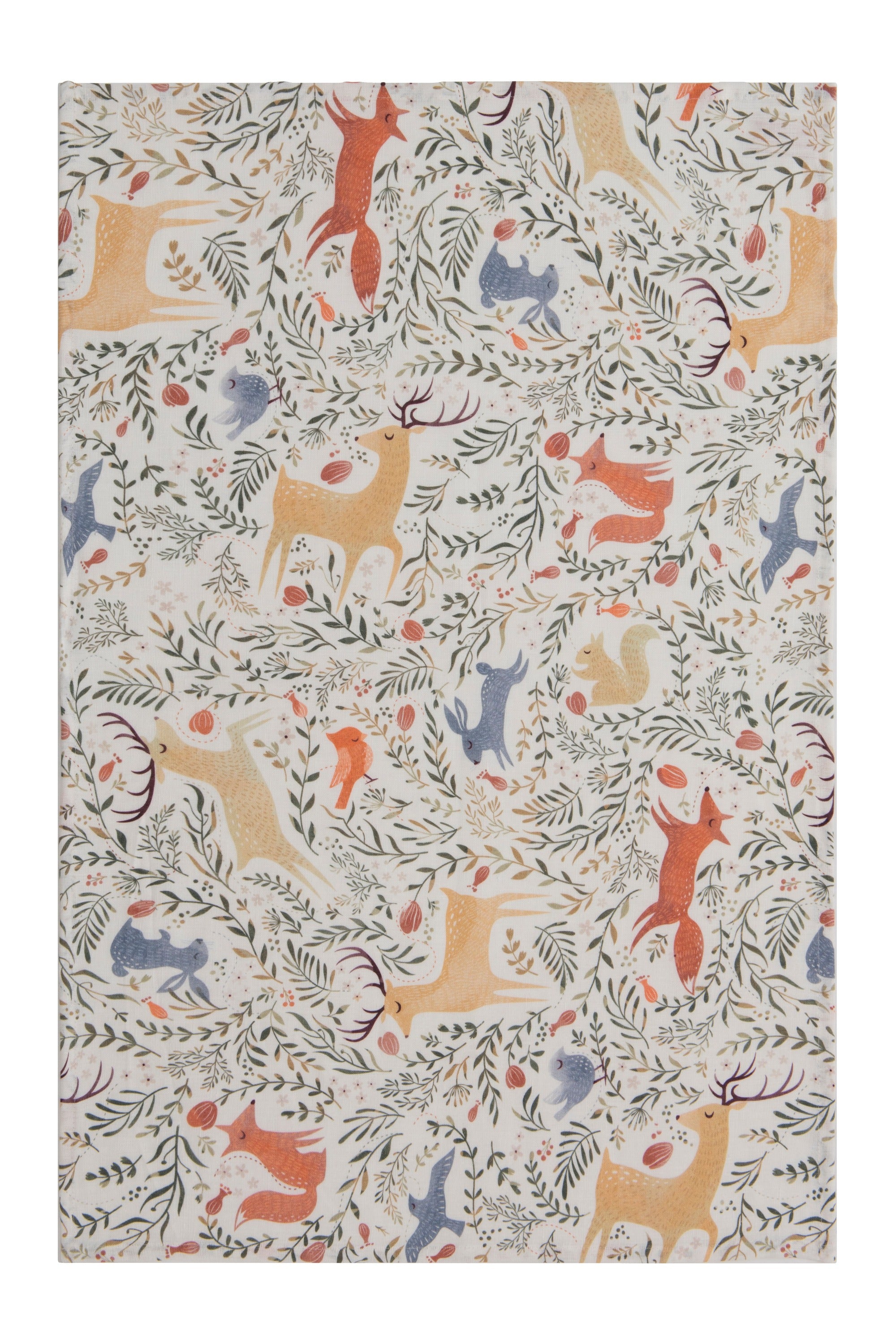 Torchon métis coton & lin imprimé Sweet Forest – Coucke