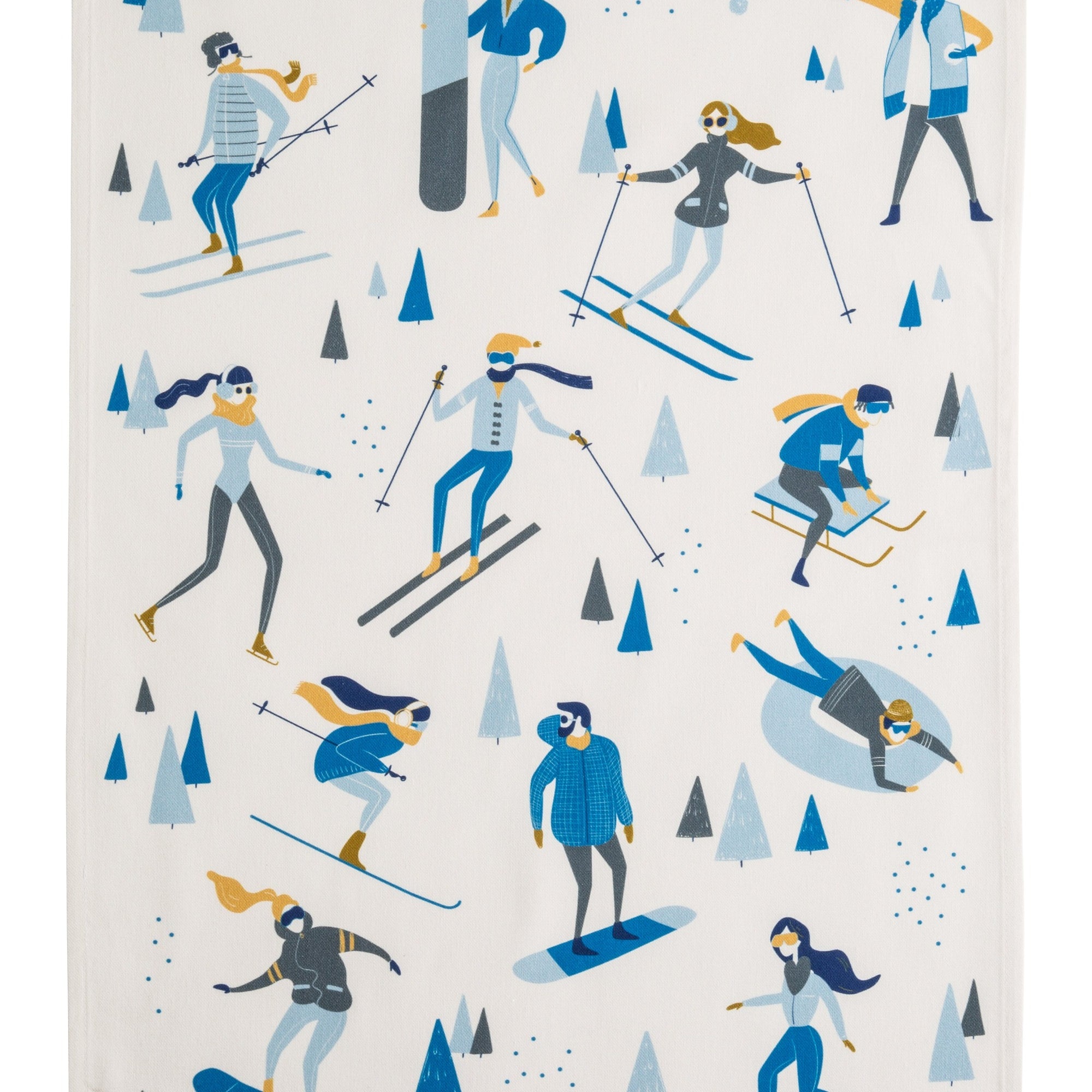 Torchon coton imprimé Sport d'Hiver – Coucke