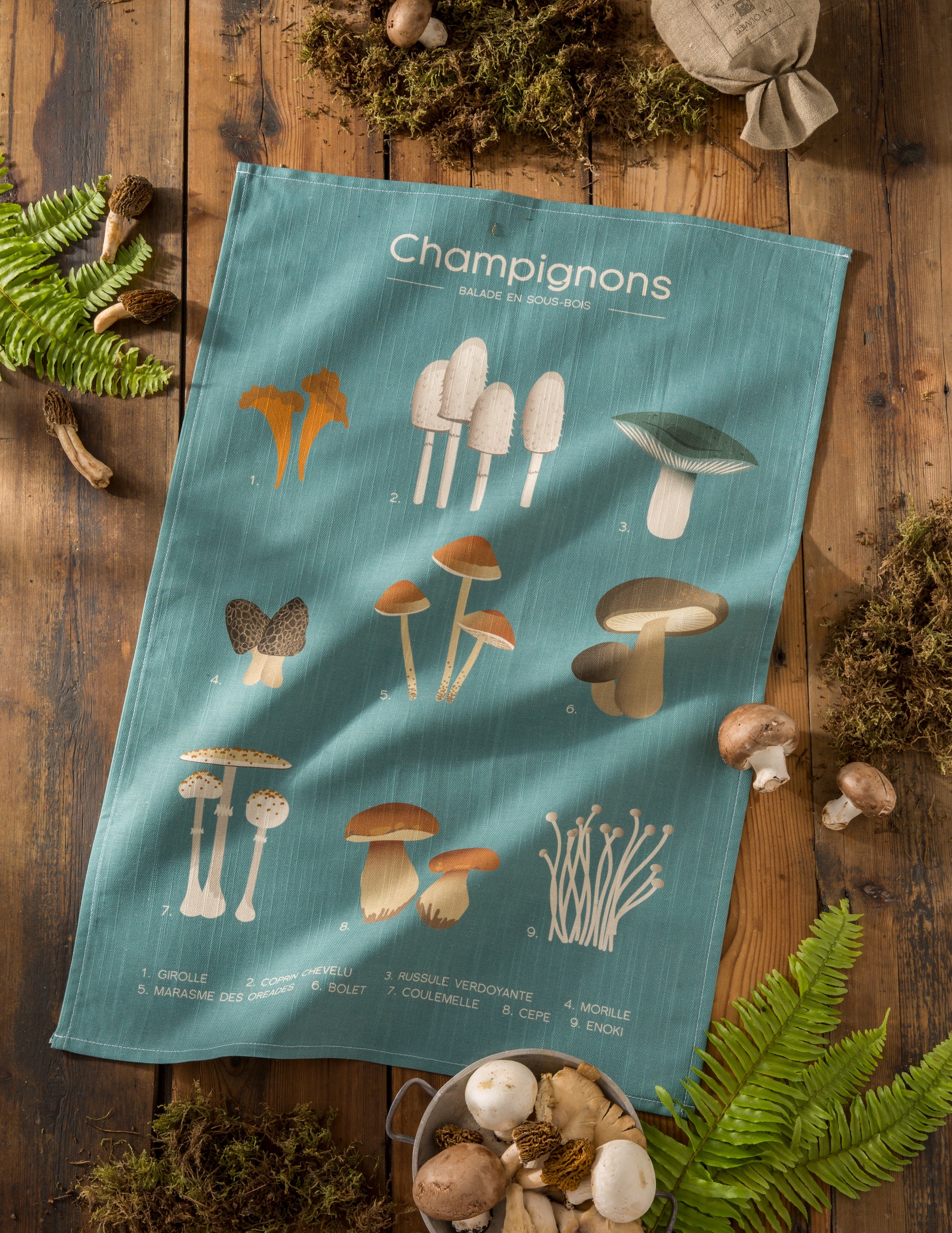 Walk in the Woods Rectangular Tea Towel