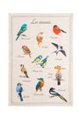 Torchon métis coton & lin imprimé Les Oiseaux – Coucke