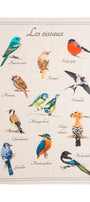 Torchon métis coton & lin imprimé Les Oiseaux – Coucke