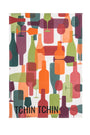 Torchon coton imprimé Tchin Tchin – Coucke