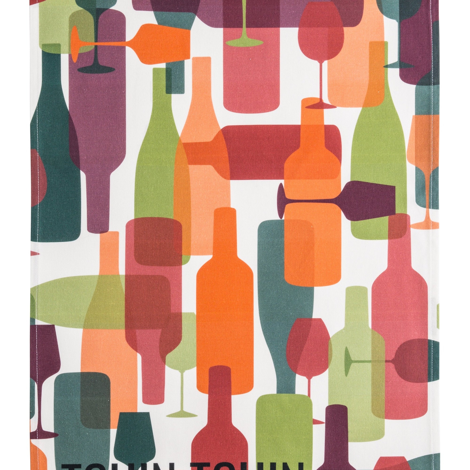 Torchon coton imprimé Tchin Tchin – Coucke