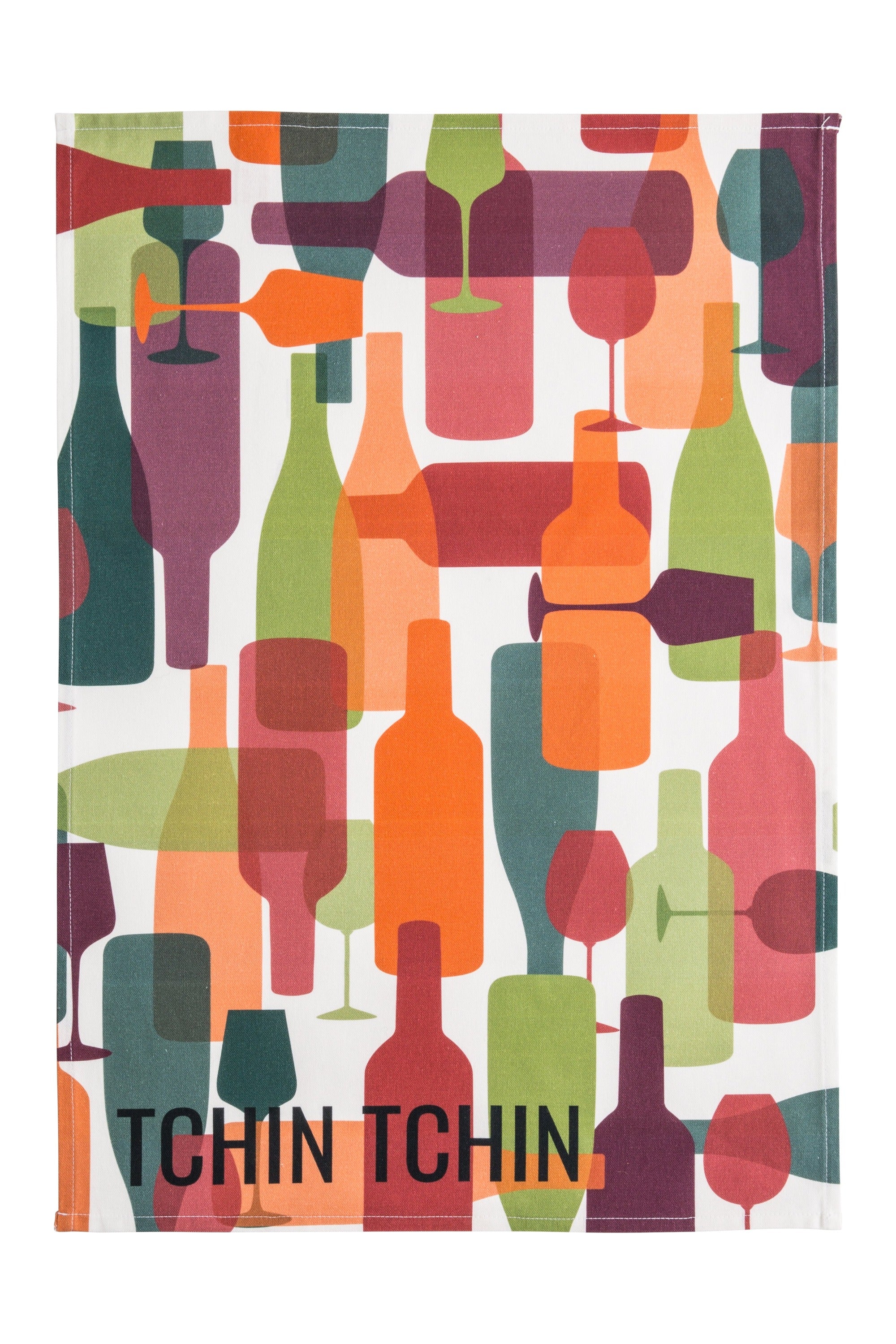 Torchon coton imprimé Tchin Tchin – Coucke